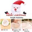 Christmas LED Lighted Santa Claus, Retractable and Collapsible for Indoor Outdoor Christmas Party 50CM (Santa)