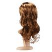 Wavy Curly Wig Hair Long Fake Brown for Women Female Mannequin False Synthetic Fibre 50CM