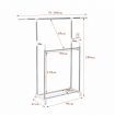 Clothes Airer Rail Drying Rack Width Adjustable Laundry Stand Dryer Hanger Indoor Outdoor Multi Purpose