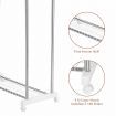Clothes Airer Rail Drying Rack Width Adjustable Laundry Stand Dryer Hanger Indoor Outdoor Multi Purpose