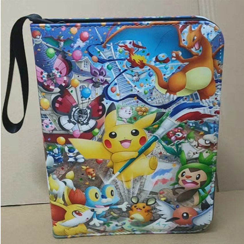Card Binder for Pokemon Cards Binder 4-Pocket, 440 Pockets Trading Card Games Collection Binder with Sleeves