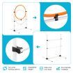5PCS Dog Agility Equipment Set Pet Obstacle Course Hurdle Jump Training Exercise Supplies Toys Sports High Hoop Weave Pole Pause Box with Bag