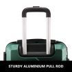 2 Piece Luggage Set Carry On Travel Hard Shell Suitcases Traveller Travelling Rolling Trolley Checked Vanity Bag Lightweight