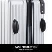 2 Piece Luggage Set Carry On Travel Suitcases Hard Shell Lightweight Traveller Checked Rolling Travelling Trolley Vanity Bag