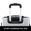 2 Piece Luggage Set Carry On Travel Suitcases Hard Shell Lightweight Traveller Checked Rolling Travelling Trolley Vanity Bag