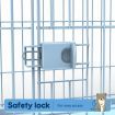 Dog Crate Cat Pet Cage Kennel Bird Rabbit Hutch Enclosure House Puppy Bunny Playpen Metal Toilet Doors Large Blue