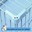 Dog Crate Cat Pet Cage Kennel Bird Rabbit Hutch Enclosure House Puppy Bunny Playpen Metal Toilet Doors Large Blue