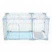 Dog Crate Cat Pet Cage Kennel Bird Rabbit Hutch Enclosure House Puppy Bunny Playpen Metal Toilet Doors Large Blue