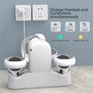 Charging Dock Support for Oculus Quest 2 with 2 Rechargeable USB-C Charge Cable 4 Magnetic Connector for VR Controllers Headset