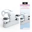 Charging Dock Support for Oculus Quest 2 with 2 Rechargeable USB-C Charge Cable 4 Magnetic Connector for VR Controllers Headset