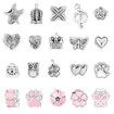 66 Pcs Charm Bracelet Jewelry Making Kit DIY Craft Rainbow Santa Elk Beaded for Arts Gril Gift for Teen Kids Ages 5+(Pink)