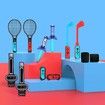 Switch Sports Accessories Bundle - 12 in 1 Family Accessories Kit for Switch Sports Games:Tennis Rackets,Sword Grips,Golf Clubs,Wrist Dance Bands,Joy-con Wrist Band