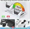 PS5 Stand with PS5 Controller Charging Station & Dual Suction Cooling Fans,PS5 Cooling Station,PS5 Controller Charger Game Organizer,PS5 Vertical Stand