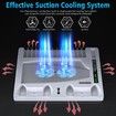 PS5 Stand with PS5 Controller Charging Station & Dual Suction Cooling Fans,PS5 Cooling Station,PS5 Controller Charger Game Organizer,PS5 Vertical Stand