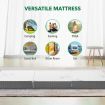Single Foam Mattress Trifold Sofa Bed Folding Camping Floor Portable Sleeping Mat Cushion with Removable Bamboo Cover