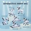 RC Robot Electronic Dog Pets Programmable Interactive Smart Dancing Walking Voice Control Gifts for Kids Age 3+(Blue)