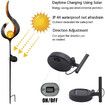 Solar Outdoor Lawn Light Lamp Torches Waterproof Solar Powered LED Landscape Torch Lights Decorative for Garden Yard