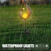 Solar Outdoor Lawn Light Lamp Torches Waterproof Solar Powered LED Landscape Torch Lights Decorative for Garden Yard