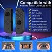 Switch Joy Cons Wireless Replacement Controller for Motion Dual Vibration Black Gaming Accessories