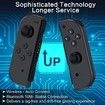 Switch Joy Cons Wireless Replacement Controller for Motion Dual Vibration Black Gaming Accessories