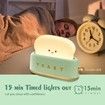 Desk Decor Toaster Lamp,Rechargeable Small Lamp with Smile Face Toast Bread Cute Toaster Shape Room Decor Night Light for Bedroom,Bedside,Living Room,Dining,Desk Decorations,Gift (Green)