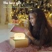 Desk Decor Toaster Lamp,Rechargeable Small Lamp with Smile Face Toast Bread Cute Toaster Shape Room Decor Night Light for Bedroom,Bedside,Living Room,Dining,Desk Decorations,Gift (Green)