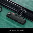 2 Piece Luggage Set Carry On Travel Suitcases Cabin Hard Shell Case Bags Lightweight Rolling Trolley with Wheels TSA Lock Green