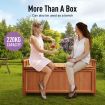 Outdoor Storage Box Wooden Toy Tool Cabinet Bin Garden Patio Bench Deck Container Outside