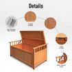 Outdoor Storage Box Wooden Toy Tool Cabinet Bin Garden Patio Bench Deck Container Outside
