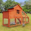 Large Chicken Run Coop Cage Rabbit Hutch Hen Duck House Backyard Outdoor Wooden