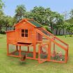 Large Chicken Run Coop Cage Rabbit Hutch Hen Duck House Backyard Outdoor Wooden
