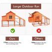 Large Chicken Run Coop Cage Rabbit Hutch Hen Duck House Backyard Outdoor Wooden