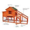 Large Chicken Run Coop Cage Rabbit Hutch Hen Duck House Backyard Outdoor Wooden