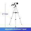 Astronomical Telescope 40070 Space Adults Kids Beginner Astronomy Beginners Monocular 70mm Aperture 400mm Fully-Coated High Transmission Coatings Tripod Phone Adapter