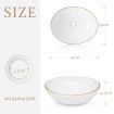 White Bathroom Sink Vessel Wash Basin Washing Vanity Bowl Above Counter Hand Toilet Bath Countertop Modern Oval Ceramic