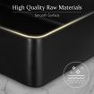 Black Bathroom Sink Vessel Wash Washing Basin Vanity Above Counter Hand Toilet Bowl Countertop Modern Bath Ceramic Rectangle
