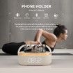 Bluetooth Speaker with Alarm Clock Wireless Charger LED Night Light FM Radio Portable Home Audio