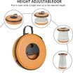 Portable Telescopic Stool 3 Model Led Lighting Telescoping Folding Stool ( Orange)