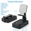 Mobile Phone Stand with Bluetooth Speaker,Adjustable Tablet Holder with Wireless Speaker,Tech Gadgets,Unique Ideal Gifts
