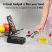 Mobile Phone Stand with Bluetooth Speaker,Adjustable Tablet Holder with Wireless Speaker,Tech Gadgets,Unique Ideal Gifts