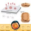Disposable Air Fryer Paper Liner 100Pcs 20cm Handle Waterproof Oil Proof Non Stick Parchment Baking 7.9 Inch Square