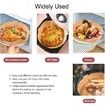 Disposable Air Fryer Paper Liner 100Pcs 20cm Handle Waterproof Oil Proof Non Stick Parchment Baking 7.9 Inch Square