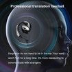Wireless Earbud Translator Earphone 144 language Bluetooth 5.1 Chip Noise Cancelling Compatible with Android iPhone iPad (Black)