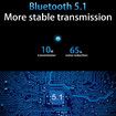 Wireless Earbud Translator Earphone 144 language Bluetooth 5.1 Chip Noise Cancelling Compatible with Android iPhone iPad (Black)