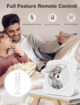 Portable CD Player with Bluetooth,4000mAh Rechargeable Kpop Music Player with HiFi Speaker,Remote Control,Sleep Timer,Headphone Jack,Supports FM Radio/U-Disk/AUX (White)