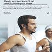 Wireless Earbud Sport Bluetooth 5.0 Headphones with Earhooks Waterproof Noise Cancelling Dual LED Display Running (Blue)