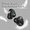 Wireless Ear Clip Bone Conduction Headphones for Running Sports (Black)