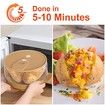 Microwave Potato Cooker Cooks in Minutes Tender 8-Inch Baked Potato Steamer Easy to Clean Dishwasher