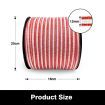 Electric Fence Poly Wire Tape 500 Meters 12mm Portable Temporary Fencing Polywire 5 Stainless Steel Strands Cattle Sheep Goats Horses