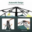 OGL 3 Person Tent Camping Pop Up Instant Beach Sun Shade Shelter Family Waterproof 215x200x141cm Green White